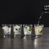 οργανωση - αξεσουαρ - κουζινα - Ποτήρια για Σφηνάκια Γυάλινα 4 τμχ. Koi Ψάρια που Αλλάζουν Χρώματα  Koi Morph Shot Glasses  Kikkerland GL21 Κουζίνα